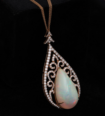 Opal Pendant | C. Krishniah Chetty Group of Jewellers