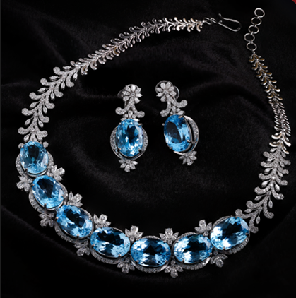 Topaz Jewellery Set | C. Krishniah Chetty Group of Jewellers