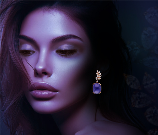 Tanzanite Earrings | C. Krishniah Chetty Group of jewellers