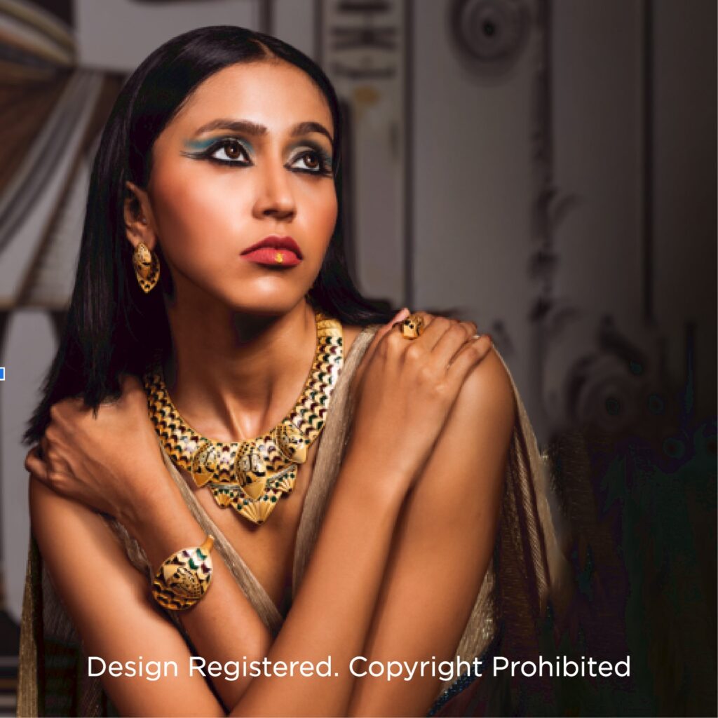 22Kt Gold Egyptian Garland Necklace | CKC Jewellery Shop