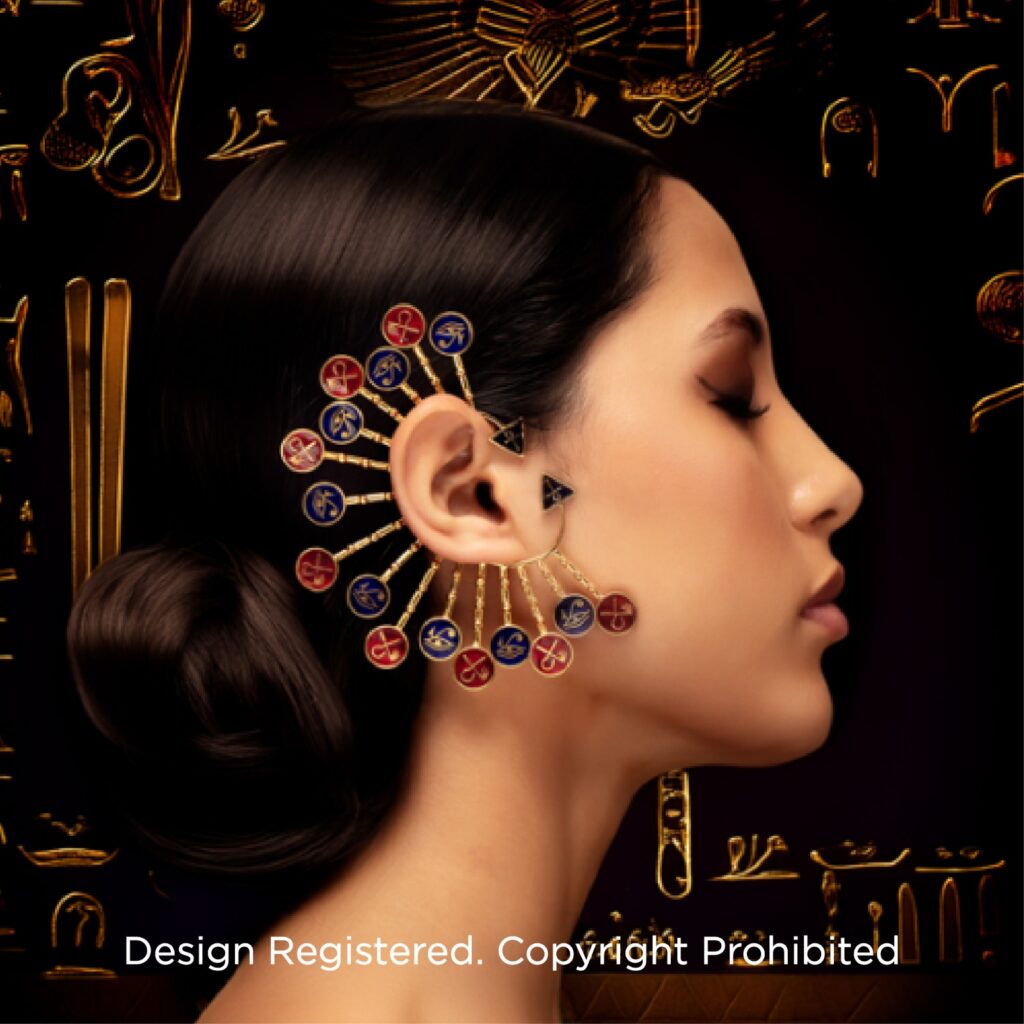 Egyptian Symbol Earcuff Gold | CKC Jewellery Store