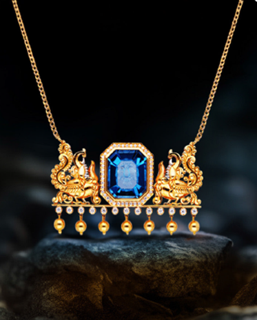 Gold and Topaz Gemstone Pendant | CKC Jewellers Online