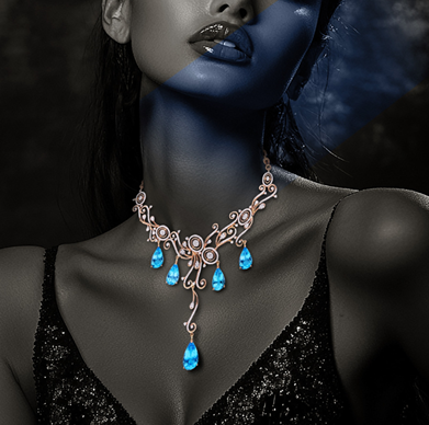 Blue Topaz Gemstone Necklace | CKC Jewellers Online